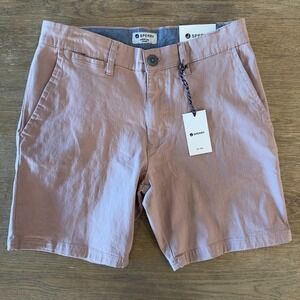 NEW SPERRY Premium Flex Cotton Chino Short-8" Inseam-Faded Pink-Men's Size 30